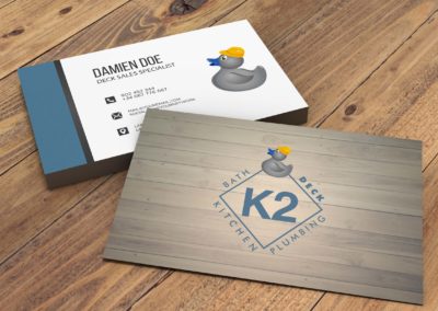 Not Really Rocket Science designed new business cards for K2 Decks